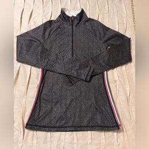 Athleta Women's Size XS Quarter Zip Black, Grey, Pink Long Sleeve Pullover